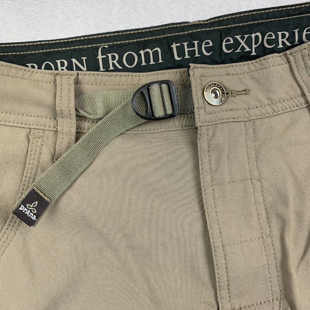 Prana Mens Pants 28 Brown Taupe Cargo Stretch Zion Straight Belted Outdoor 28x30 - Picture 4 of 13